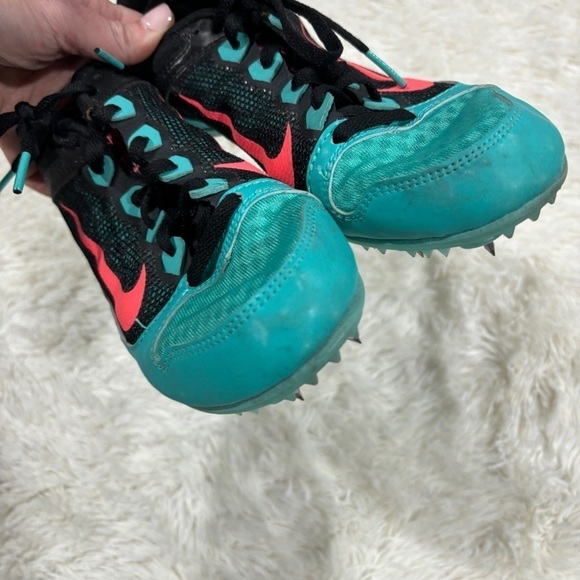 Nike Rival MO Blue Mesh Athletic Running Track Spikes Shoes Women Size 8.5 - Picture 3 of 11